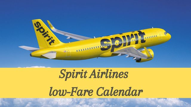 Spirit Airlines low-Fare Calendar
